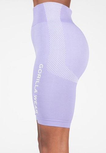 gorilla wear selah seamless cycling shorts lilac