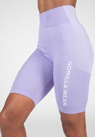 gorilla wear selah seamless cycling shorts lilac