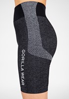 gorilla wear selah seamless cycling shorts black