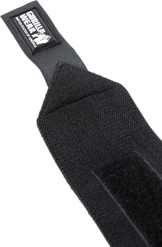 Gorilla Wear Basic Wrist Wraps - Zwart/Wit-3