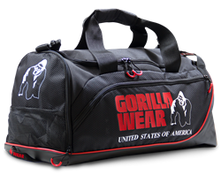 Gorilla Wear Jerome Sporttas - Zwart/Rood