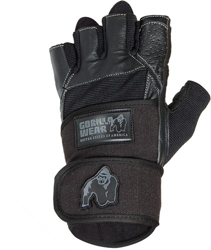 Gorilla Wear Dallas Wrist Wrap Fitness Handschoenen - Zwart