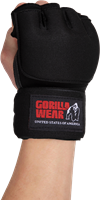 Gorilla Wear Gel Handschoenen met Omslag - Zwart/Wit-2