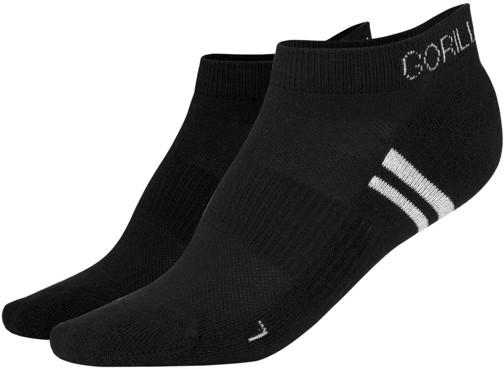 Gorilla Wear Quarter Sokken 2-Pack - Zwart - 39-42