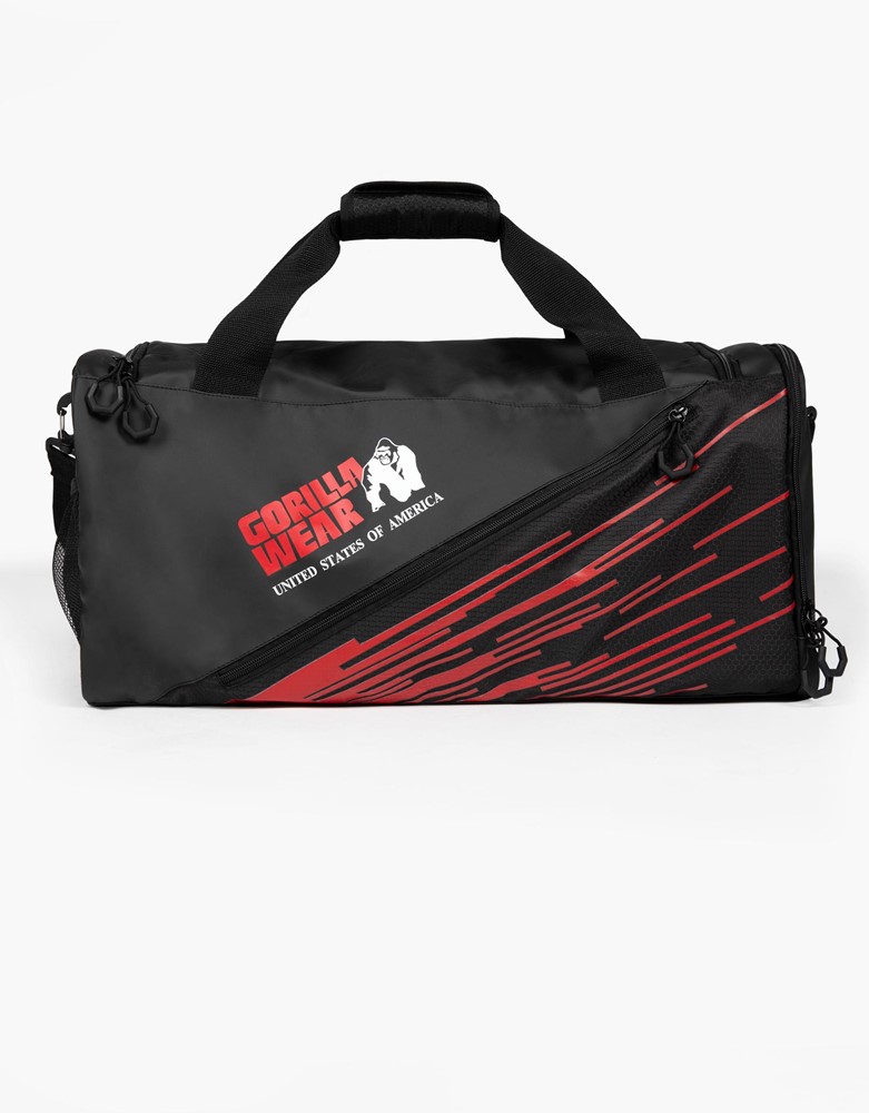 Gorilla Wear Ohio Gym Bagporttas - Zwart/Rood