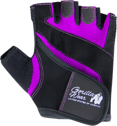 Gorilla Wear Womens Fitness Gloves - Fitness Handschoenen - Zwart/Paars
