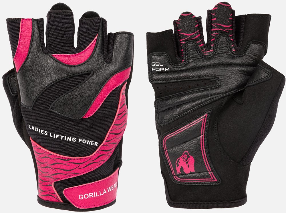 Gorilla Wear Dames Fitness Handschoenen 2.0 - Zwart/Roze - L