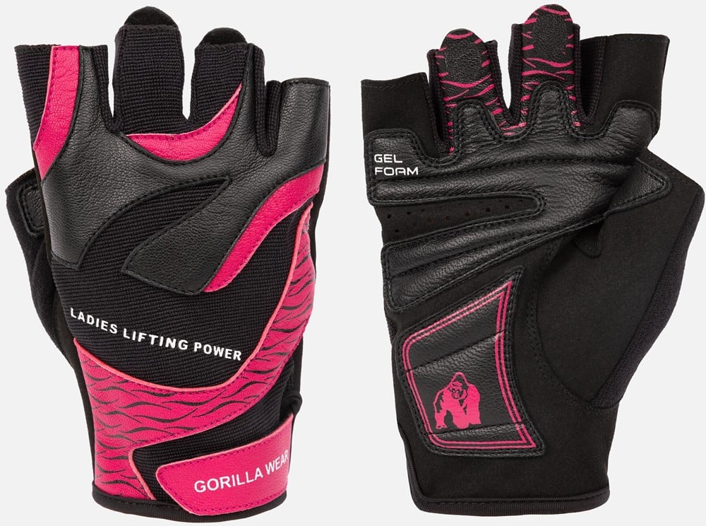 Gorilla Wear Dames Fitness Handschoenen 2.0 - Zwart/Roze - S