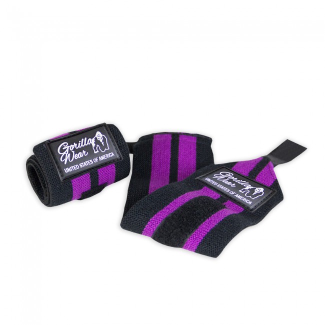 Gorilla Wear Womens Wrist Wraps Black-Purple