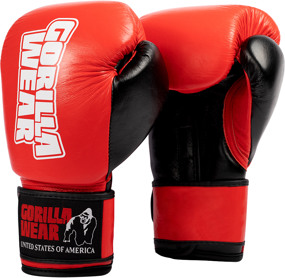 Gorilla Wear Ashton Pro Bokshandschoenen - Rood/Zwart - 10 oz