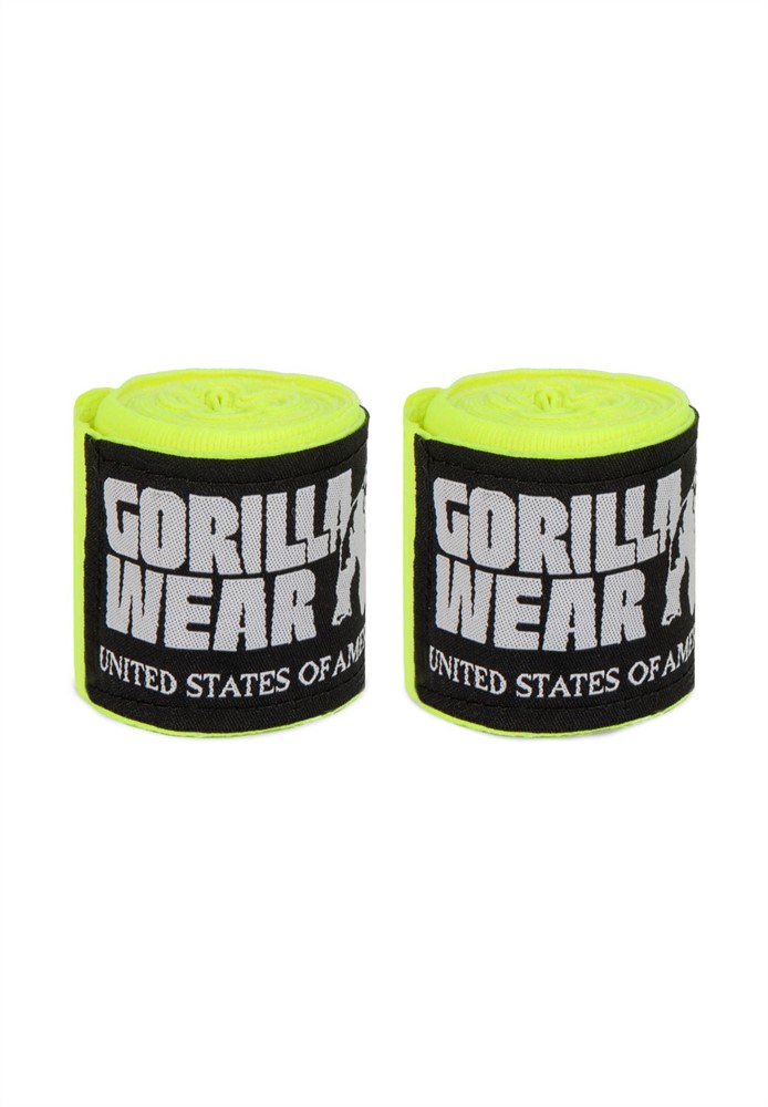 Gorilla Wear Boxing Hand Wraps - Boksbandages - Geel - 250 cm