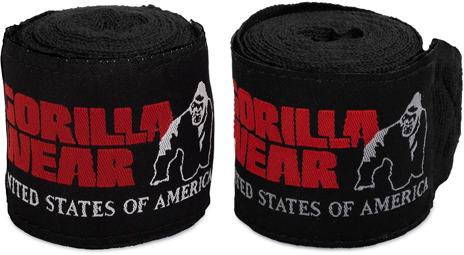Gorilla Wear Boksbandages - Zwart - 4 m