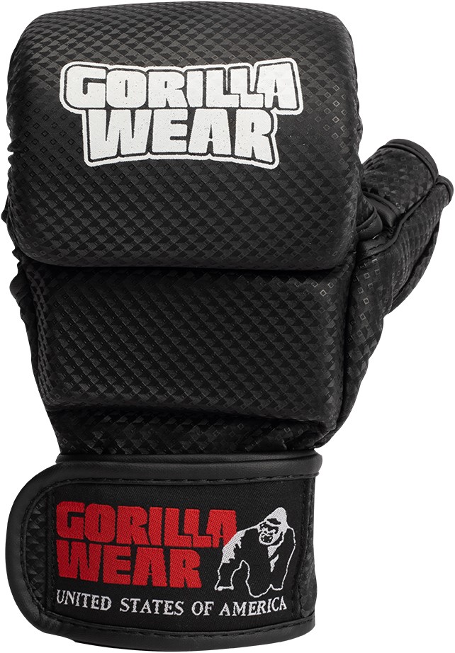 Gorilla Wear Ely MMA Bokshandschoenen - Zwart/Wit - M/L |