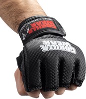 Gorilla Wear Berea MMA Handschoenen (Zonder Duim) - Zwart/Wit