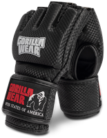Gorilla Wear Berea MMA Handschoenen (Zonder Duim) - Zwart/Wit-2