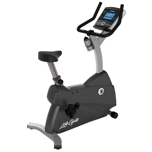 Life Fitness C1 Upright Lifecycle Exercise Hometrainer Base met Go Paneel