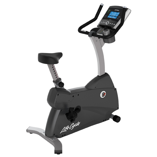 Life Fitness C3 Upright Lifecycle Exercise Hometrainer Base met GO Paneel