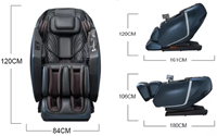 TotalSeat Massagestoel Capitana - Zwart-3