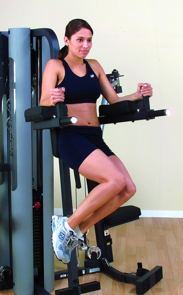 Body-Solid Vertical Knee Raise en Dip Station voor G9S