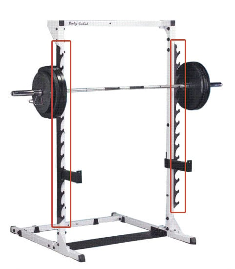 BS Grey Linear Bearing Smith Machine Gun Rack