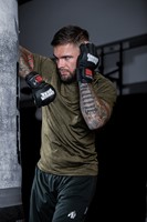 Gorilla Wear Berea MMA Handschoenen (Zonder Duim) - Zwart/Wit