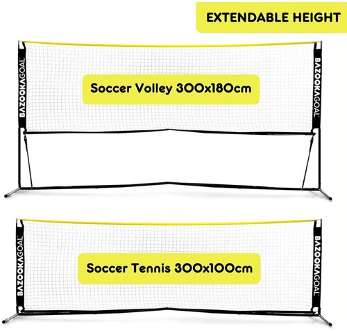 BazookaGoal Voetbaltennis Net - 3m-3