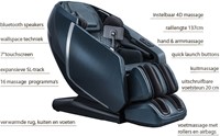 TotalSeat Massagestoel Capitana - Zwart-2