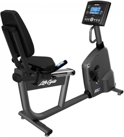 Life Fitness RS1 Recumbent Lifecycle Exercise Hometrainer Base met Go Paneel Titanium