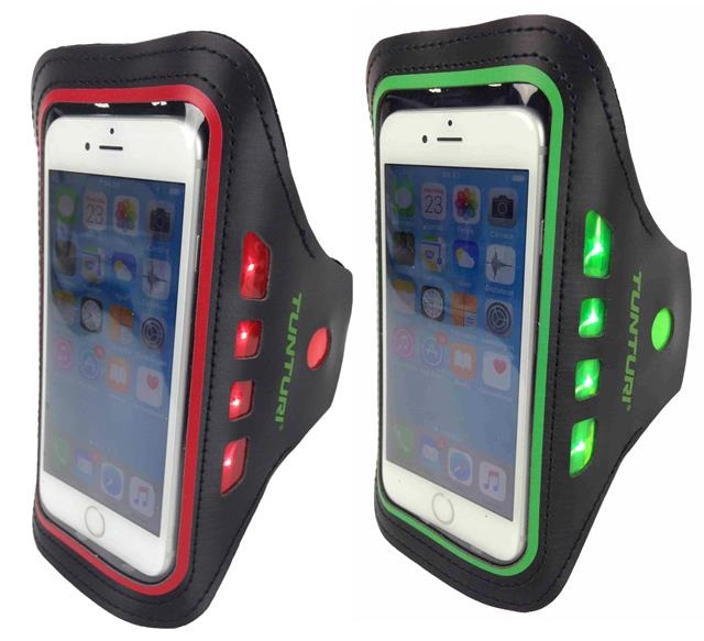 Tunturi LED Telefoon Sport Armband groen