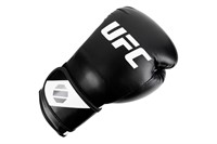 UFC training kickbokshandschoenen zwart/wit voorkant
