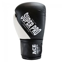 Super Pro Combat Gear Ace (Kick)Bokshandschoenen - Zwart/Wit-2
