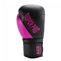 Super Pro Combat Gear Ace (Kick)Bokshandschoenen - Zwart/Roze-2