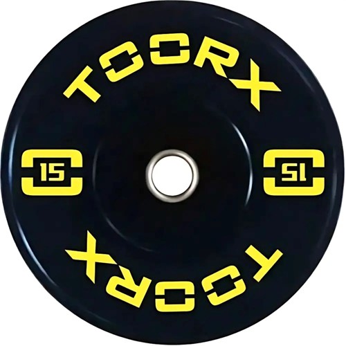 Toorx Fitness Bumper Plate - Olympische Halterschijf - 15 kg