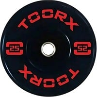 Toorx Fitness Bumper Plate - Professional Olympische Halterschijf - 25 kg