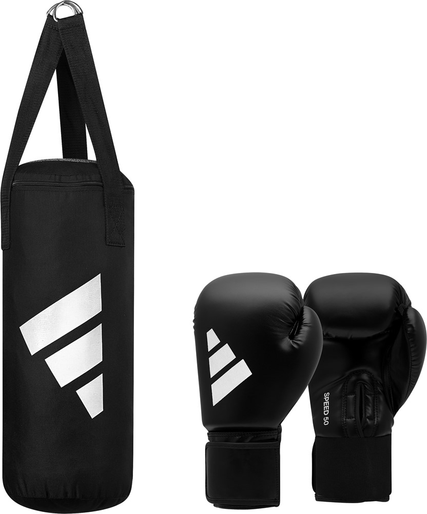 Adidas Junior Boxing Set - Zwart/Wit - 6 oz