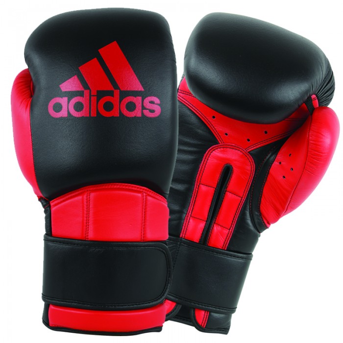 Adidas Safety Sparring Bokshandschoenen Velcro Zwart-Rood 14 oz
