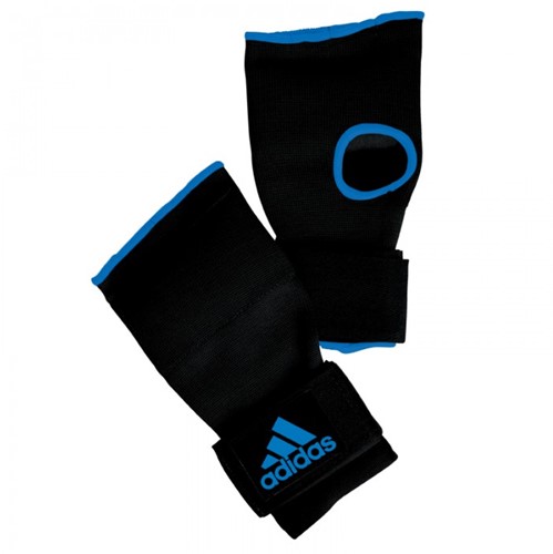 Adidas Gevoerde Binnenhandschoen met Bandage - Zwart/Blauw - XL