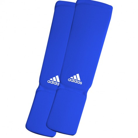 Adidas Elastische Scheenbeschermer Blauw XL Verpakking geopend