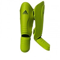 Adidas Hybrid Super Pro Scheenbeschermers - Geel/Blauw-3