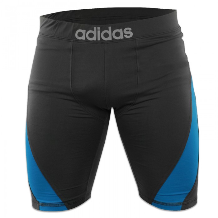 Adidas MMA-BJJ Training Short Closefit Grijs-Blauw_XL