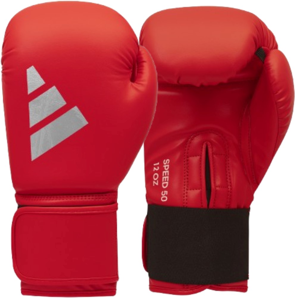 Adidas Bokshandschoenen Speed 50 - Active Rood/Zilver - 16 oz