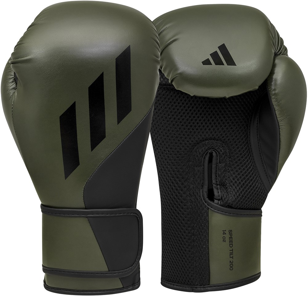 Adidas Bokshandschoenen Speed Tilt 200 - Groen/Zwart - 14 oz