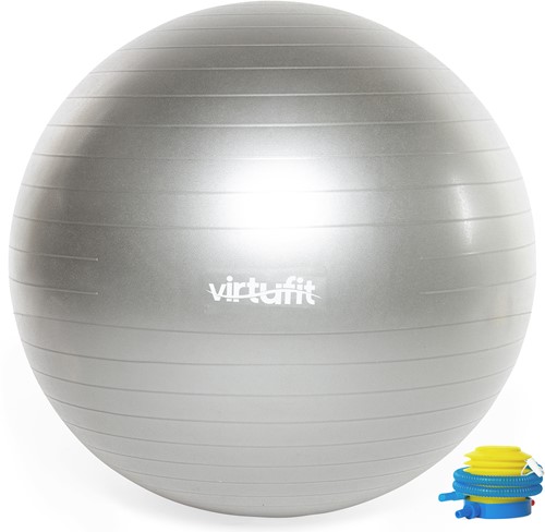 VirtuFit Anti-Burst Fitnessbal Pro - Gymbal - Swiss Ball - met Pomp - Grijs - 45 cm