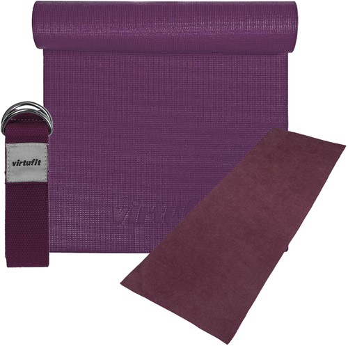 VirtuFit Premium Yoga Kit - 3-Delig - Mulberry