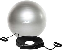 VirtuFit Anti-Burst Fitnessbal Pro met Balschaal - Grijs - 85 cm