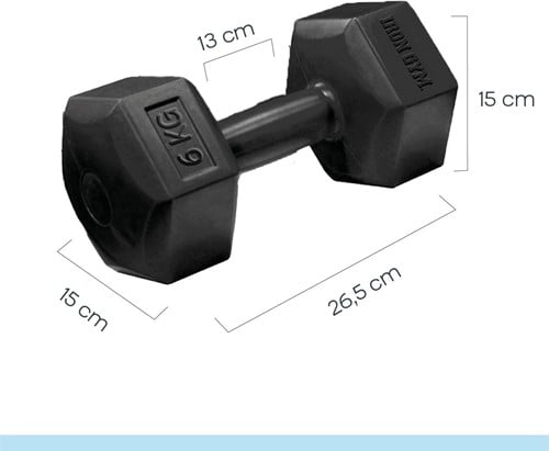 Iron Gym Hexa Dumbbell Set - 2 x 6 kg-2