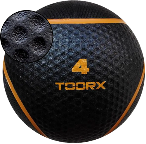 Toorx Fitness Medicine Ball - Zwart/Oranje - 4 kg