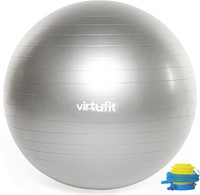 VirtuFit Anti-Burst Fitnessbal Pro met Balschaal - Grijs-2