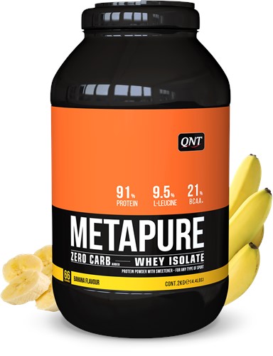 QNT Metapure Whey Protein Isolate - Eiwit Poeder - 2000 gr - Banana
