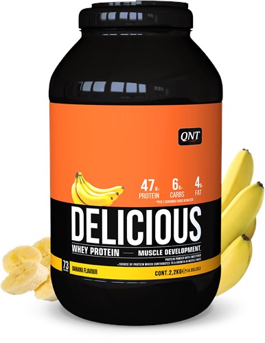 QNT Delicious Whey Protein - Eiwit Poeder - 2200 gr - Banana